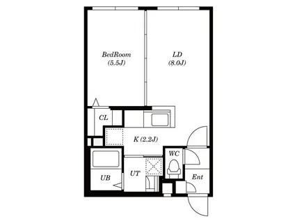 GLAC´E(1LDK/3階)の間取り写真