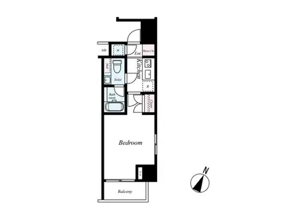 クロスベル森下(1K/2階)の間取り写真