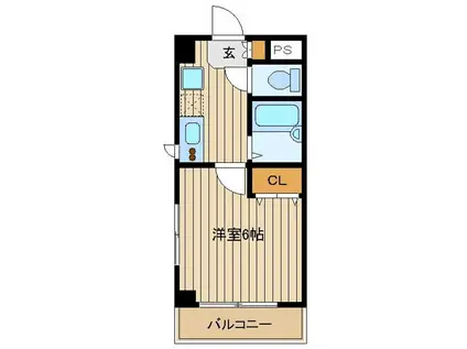 クレスト秀和(1K/2階)の間取り写真
