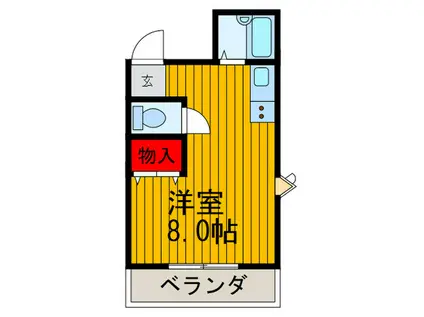 シャンティ中宮Ⅱ(ワンルーム/5階)の間取り写真