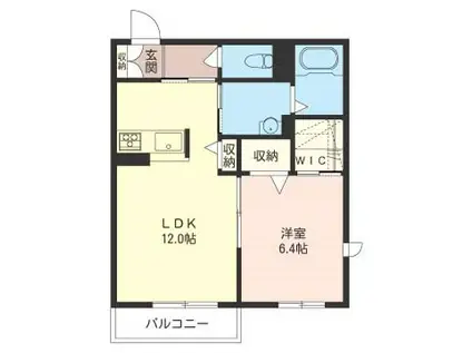 コージープレイス(1LDK/1階)の間取り写真