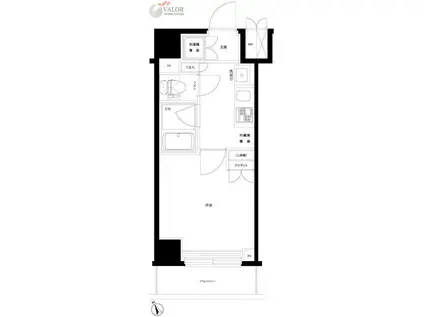 ルーブル高津 305(1K/2階)の間取り写真