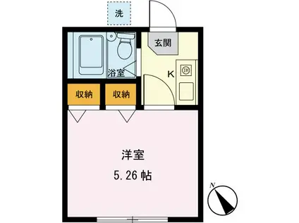 コンフォーリア(1K/1階)の間取り写真