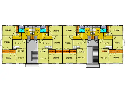 アビタシオン・N(3LDK/1階)の間取り写真