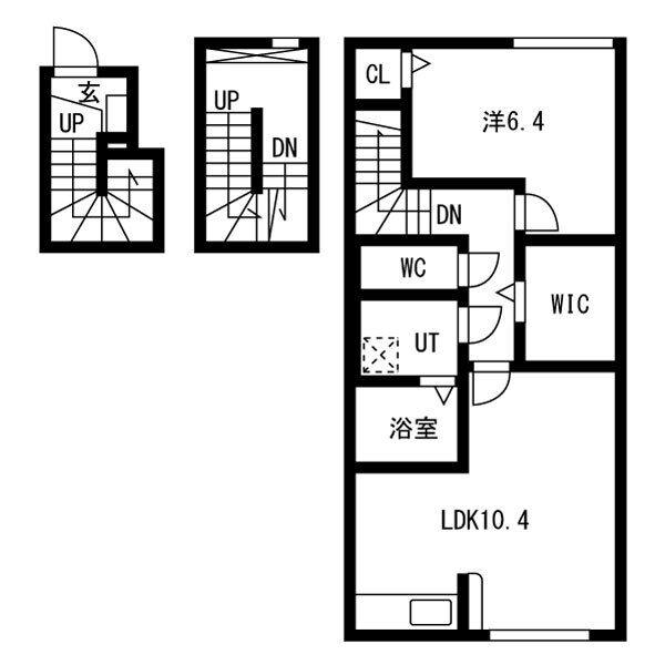 プチ ボヌール (1LDK/3階)の間取り写真