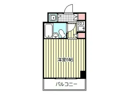 グレイス西川口(ワンルーム/5階)の間取り写真