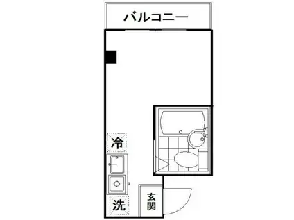 リプロン西小山(ワンルーム/2階)の間取り写真