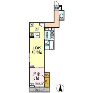 WILLKOMMEN(1LDK/3階)の間取り写真