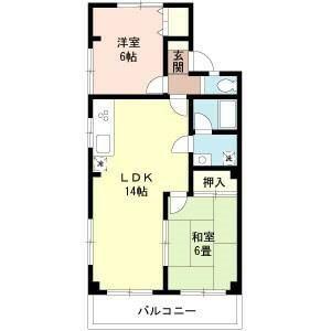 みよビル1号館(2LDK/3階)の間取り写真