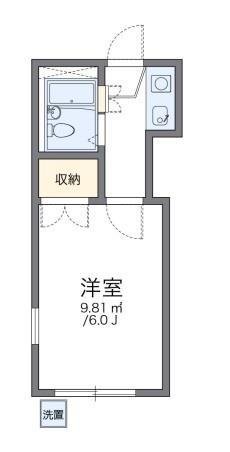 レオパレス加古川第7(1K/1階)の間取り写真