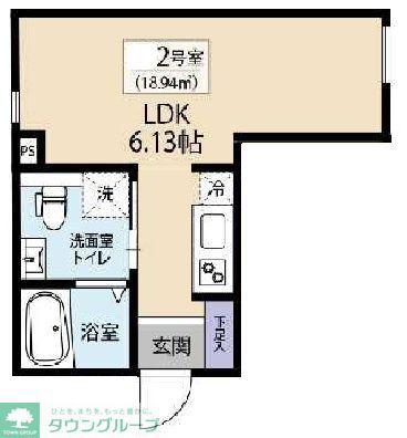 アーバンレーヴ西日暮里(1K/3階)の間取り写真