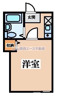 エスティ ビル旭町(1K/4階)の間取り写真