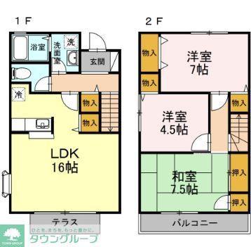 ELISE大泉学園(3LDK/1階)の間取り写真