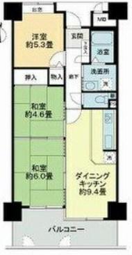ライオンズマンション新大阪第6(3DK/12階)の間取り写真