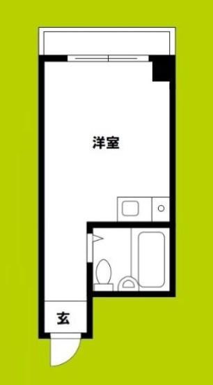 マンション・イン瓦屋町パートI(ワンルーム/4階)の間取り写真