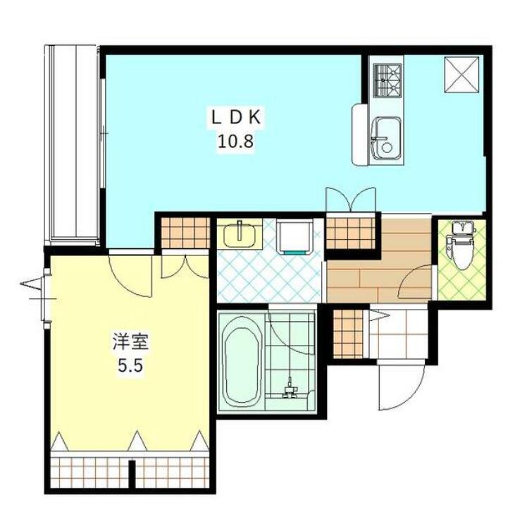 プランドール代田(1LDK/2階)の間取り写真