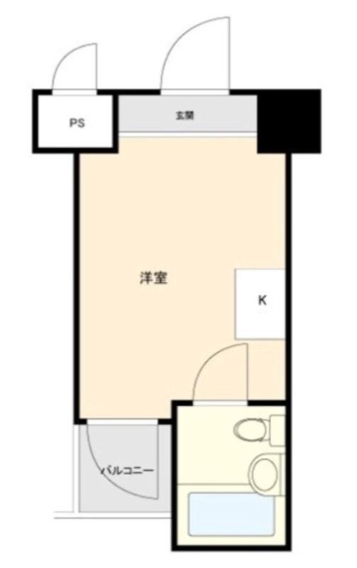 トップルーム品川第2(ワンルーム/3階)の間取り写真