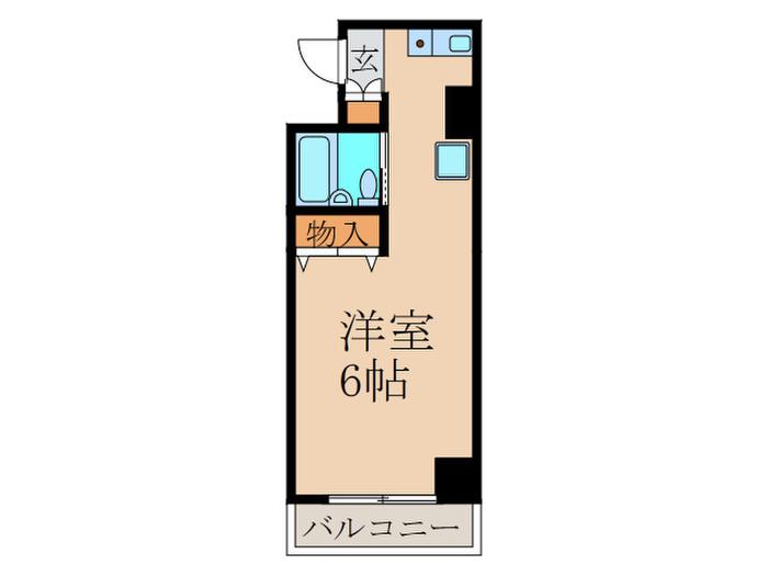 グローバルビレッジ御影(ワンルーム/4階)の間取り写真