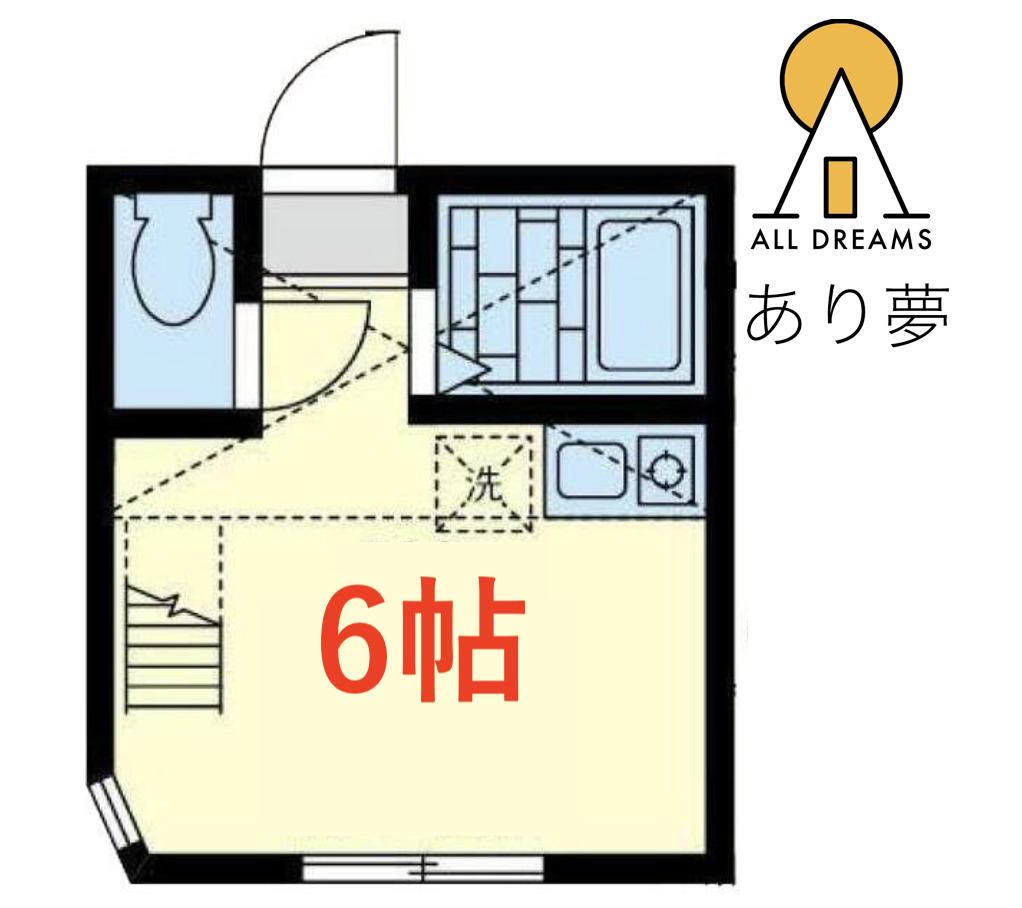 グロース天王町(ワンルーム/2階)の間取り写真