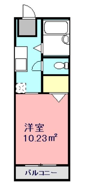 エステートKANAE(1K/2階)の間取り写真