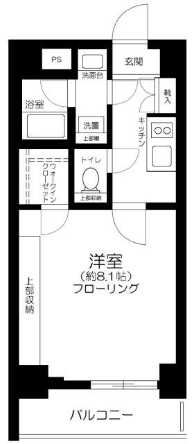 ブライズ赤羽(1K/5階)の間取り写真