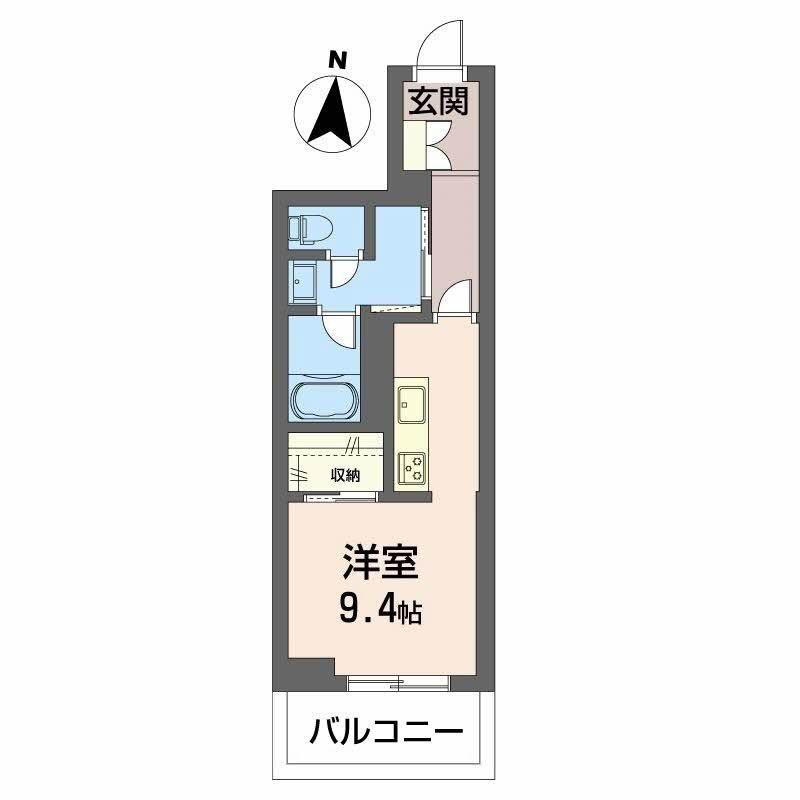 シャーメゾン九品寺(ワンルーム/3階)の間取り写真