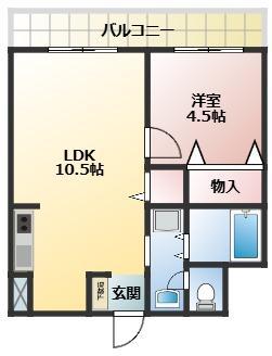 ファミリーコーポ行徳(1LDK/10階)の間取り写真