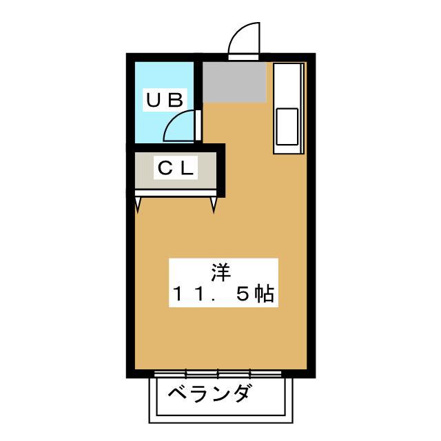メゾンド池田(ワンルーム/2階)の間取り写真