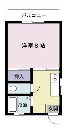 パストラル(1K/2階)の間取り写真