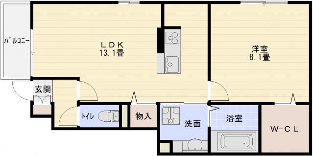グランメゾン(1LDK/1階)の間取り写真