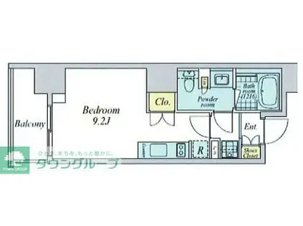 クレストコート中野(ワンルーム/8階)の間取り写真