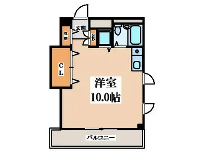 アメニティハイツ忍ヶ丘(ワンルーム/3階)の間取り写真