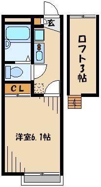 レオパレストーレイ(1K/3階)の間取り写真