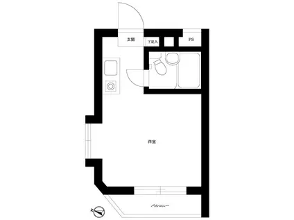 アートイン豊玉(ワンルーム/4階)の間取り写真
