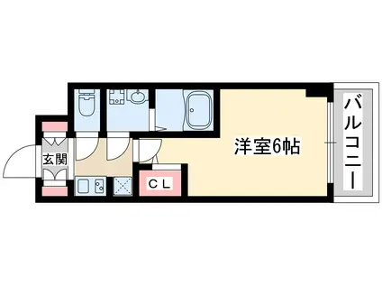 エスレジデンス新大阪ガーデン(1K/7階)の間取り写真