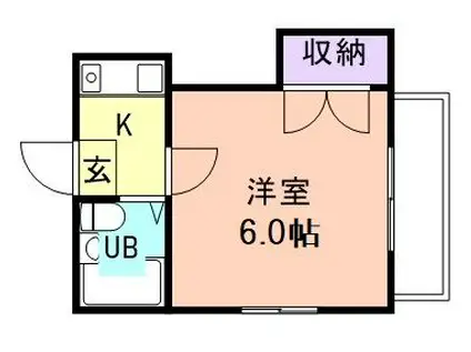 レオパレス西浜第2(ワンルーム/1階)の間取り写真