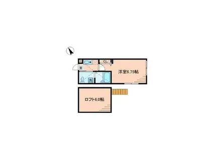 グリーンハイツ(1K/2階)の間取り写真