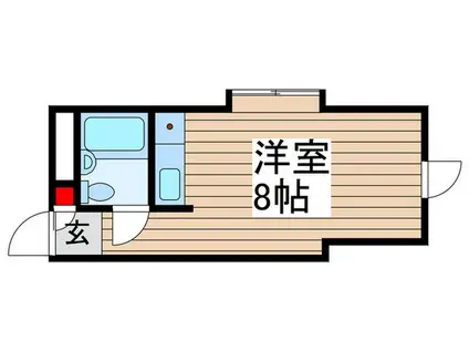 荒川グリーンマンション(ワンルーム/3階)の間取り写真