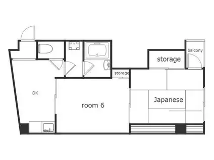 メゾン木村(2DK/4階)の間取り写真