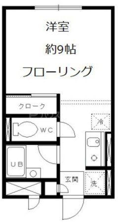 アトリオ新大塚(ワンルーム/2階)の間取り写真