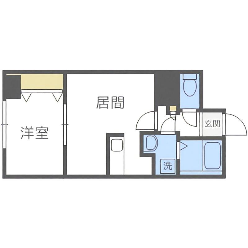 E-HORIZON山鼻(1LDK/6階)の間取り写真