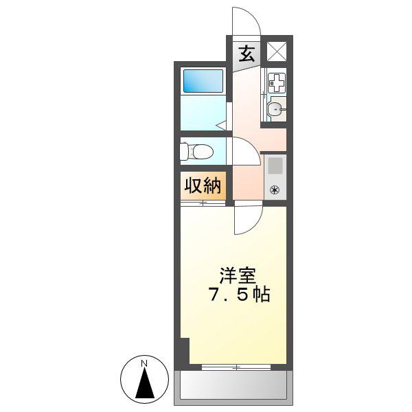 DAIA21(1K/2階)の間取り写真