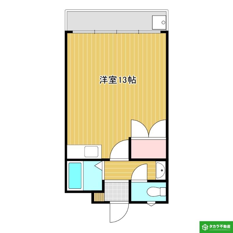 パルテール稙田(ワンルーム/2階)の間取り写真