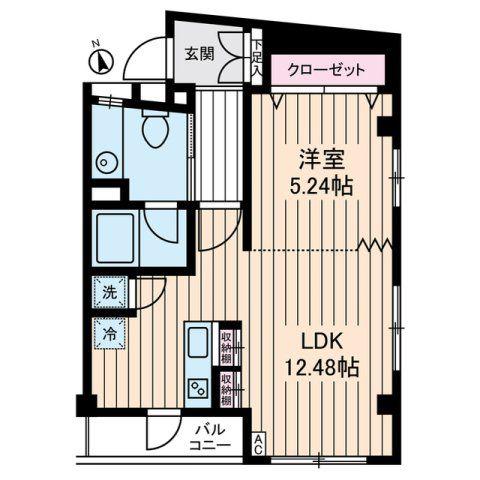 いずみマンション(1LDK/3階)の間取り写真