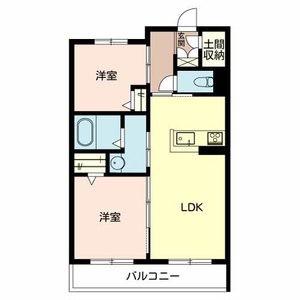 フェリーチェ(2LDK/3階)の間取り写真