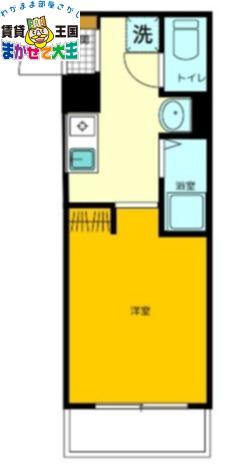 WALEA LIKO(1K/2階)の間取り写真