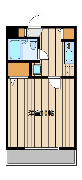 アースポイント(1K/1階)の間取り写真