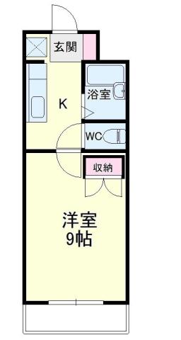 ストーク8(1K/3階)の間取り写真