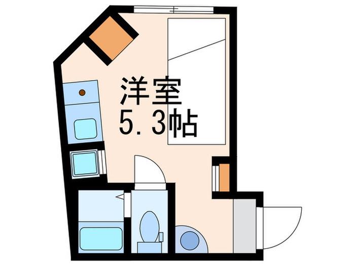 HJ PLACE 初台南(ワンルーム/3階)の間取り写真
