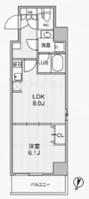 ALIVIS東十条(1LDK/2階)の間取り写真